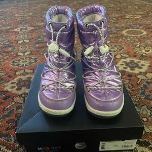 Moon Boot Metallic Purple Winter Boots
